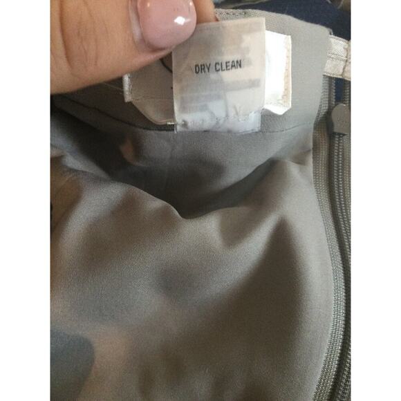 Talbots wool maxi skirt womens 18W 18 grey taupe Italian fabric modest office - Picture 11 of 11